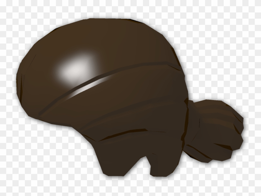 Minifig Hair Straight Cut With Short Ponytail - Animal Clipart