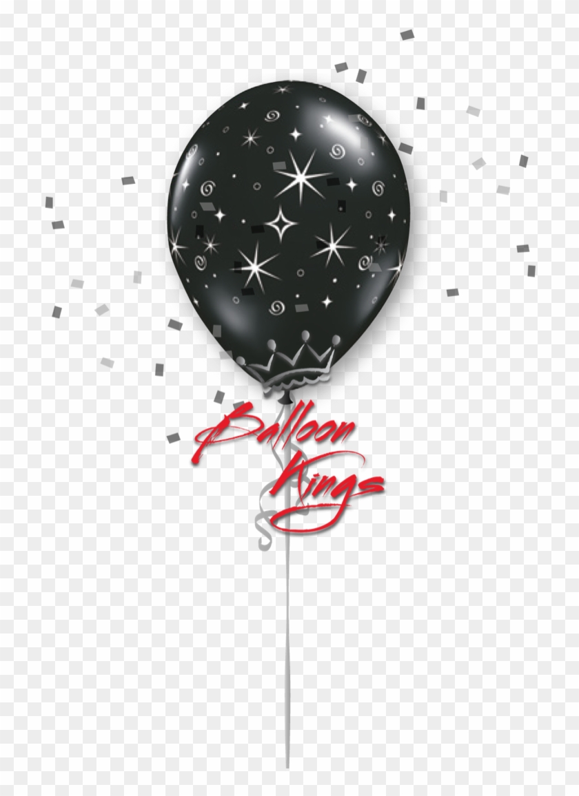 11in Sparkles Black Clipart