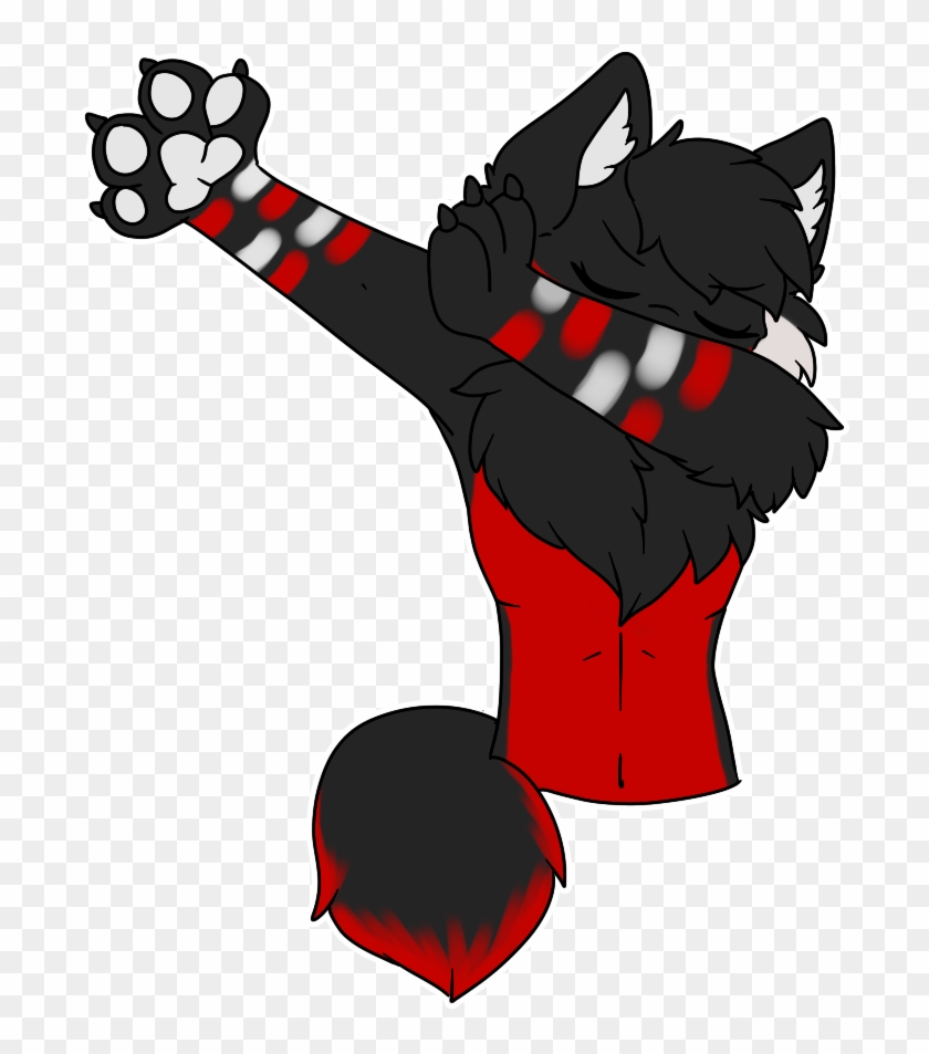 [comission/stickers] Dabbing Inumi - Furry Dab Telegram Sticker Clipart