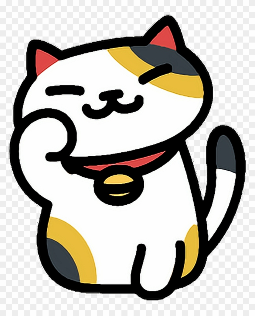 Neko Cat Nekoatsume Cute Simple Kitty Game Japanese - Ms Fortune Wallpaper Neko Atsume Clipart #1575516