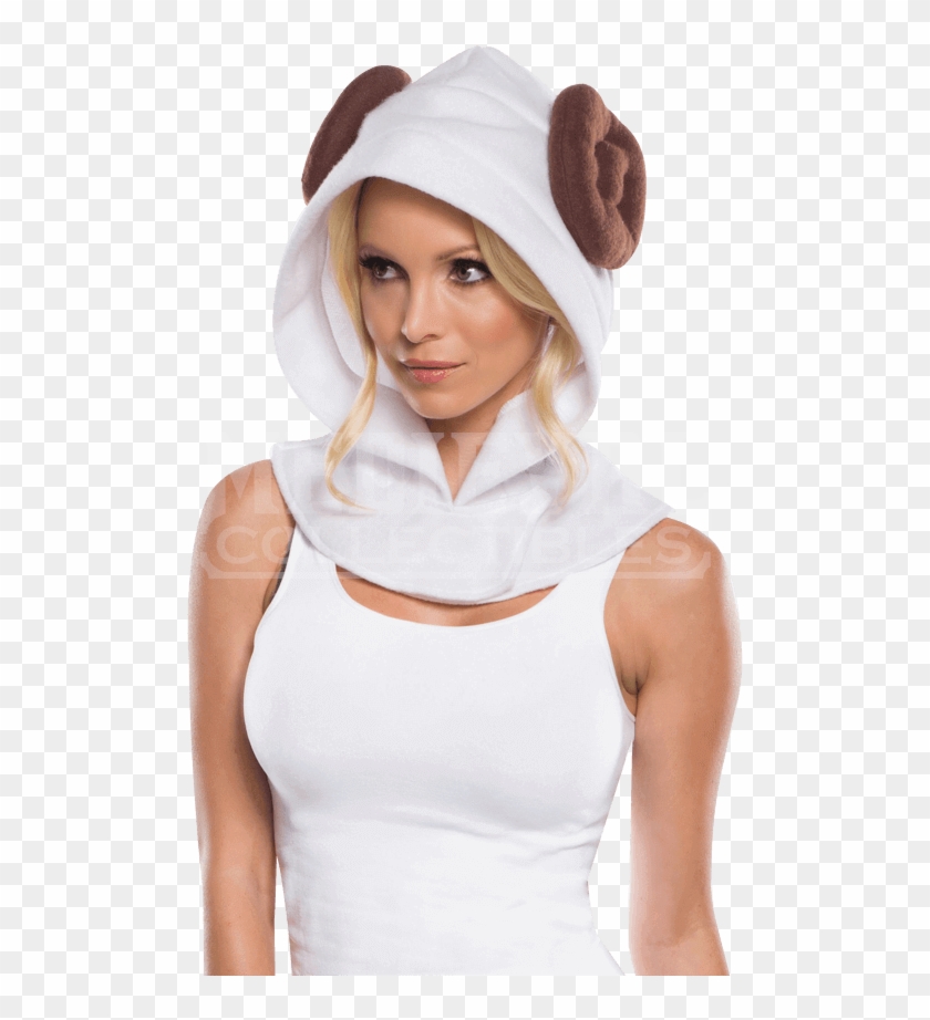 Star Wars Princess Leia Hood - Princess Leia Adult Star Wars Hood Clipart