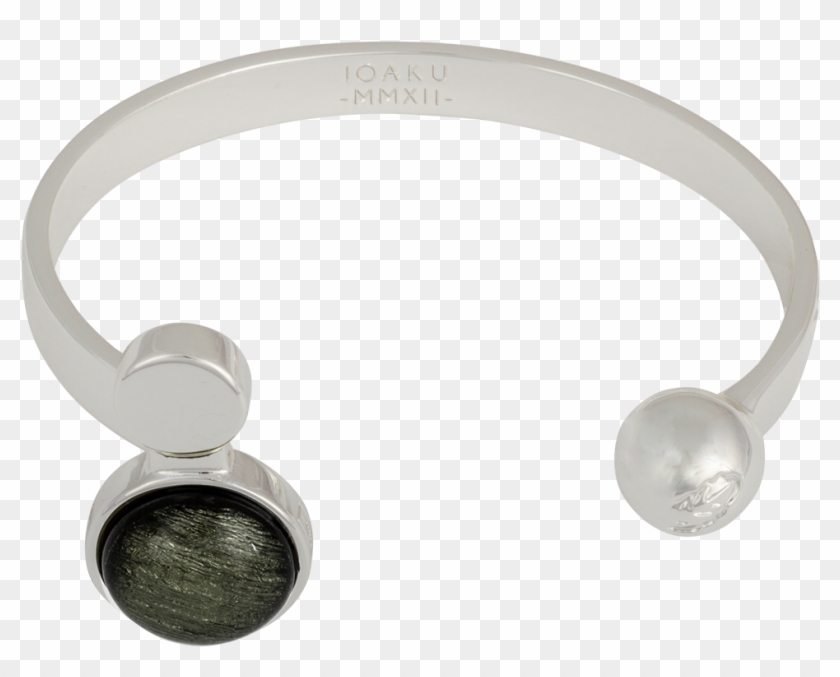 Ioaku Moon Cuff Silver Sparkle Grey Copy - Gold Clipart #1575692