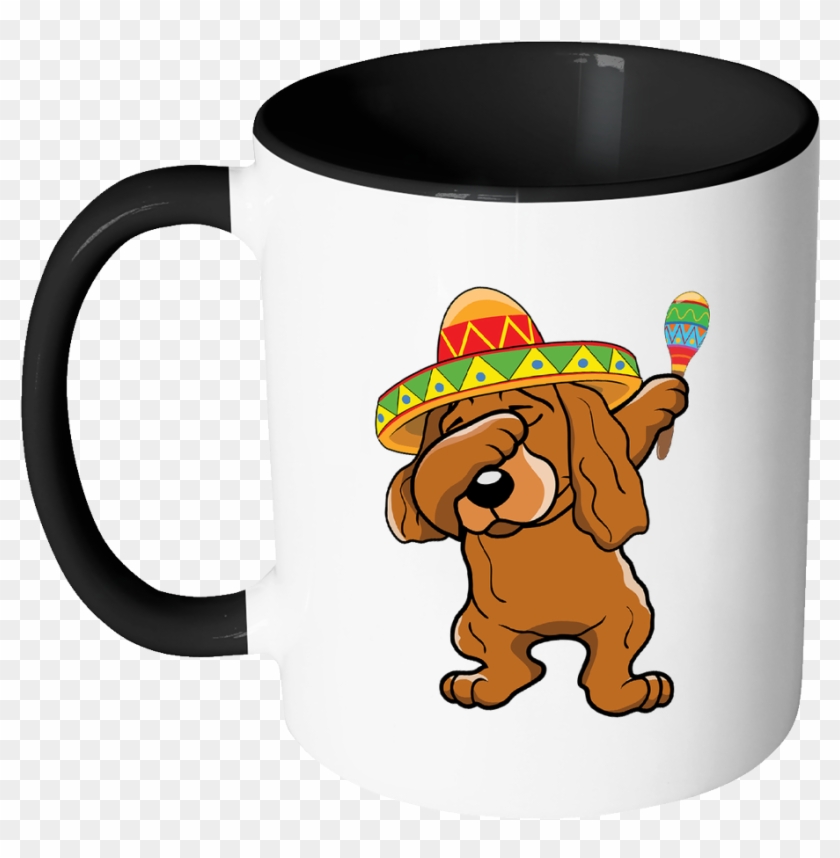Dabbing Cocker Spaniel Dog In Sombrero - Continuous Improvement Is Better Than Delayed Perfection Clipart