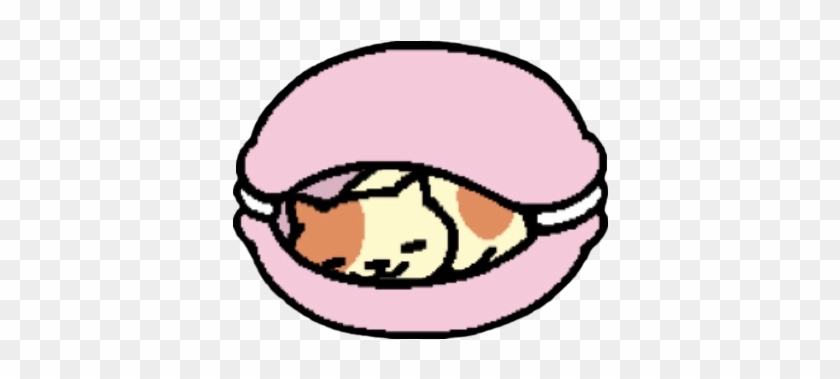Peaches In The Pink Macaron Clipart