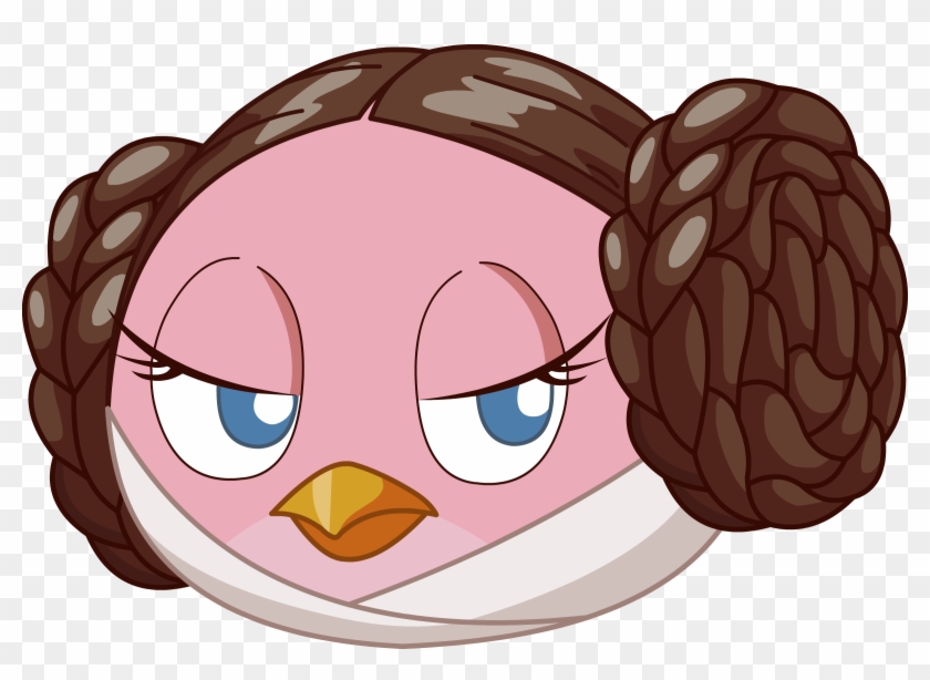 Princess Leia Star Wars Clipart - Leia Angry Birds Star Wars - Png Download