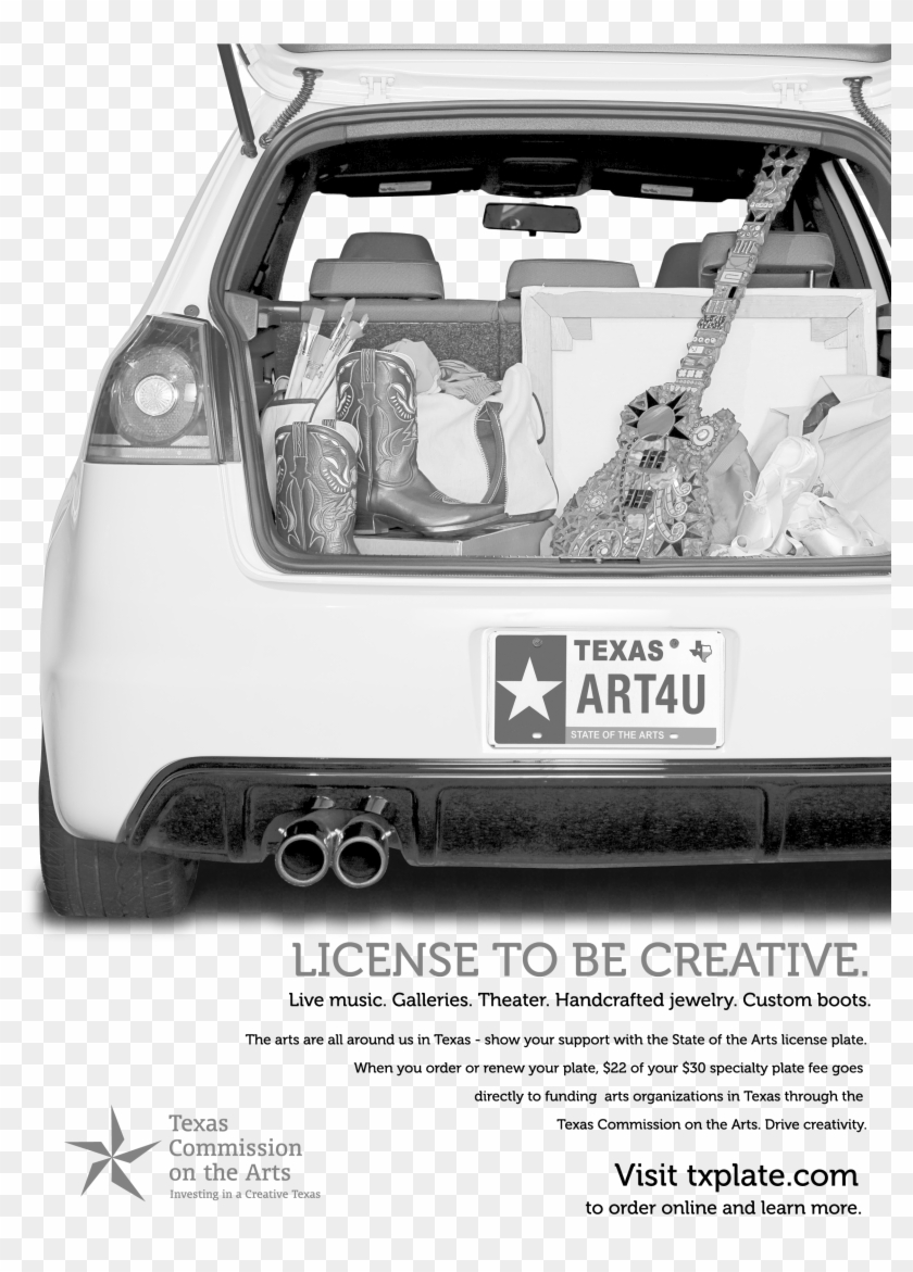 5 X 11 Inch Black & White - Texas Commission On The Arts Clipart