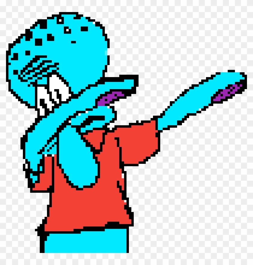 Squidward Dabbing Clipart