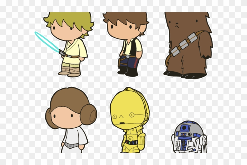 Luke Skywalker Clipart Princess Leia Dessins Kawaii Star