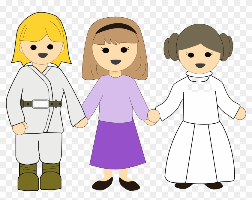 Why Isn't “princess Leia” Trending - Enfants Tenant La Main Png Clipart
