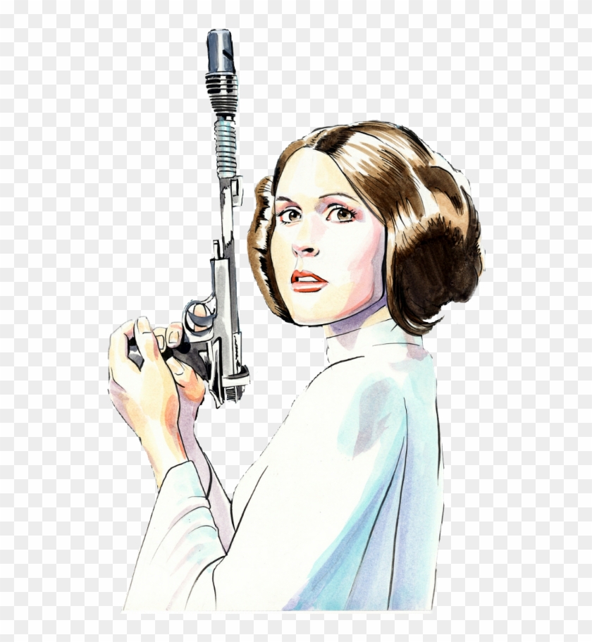 Download Starwars Princessleia Edit Myedit Sticker Transparent Star Wars Comic Art Leia Clipart 1576791 Pikpng