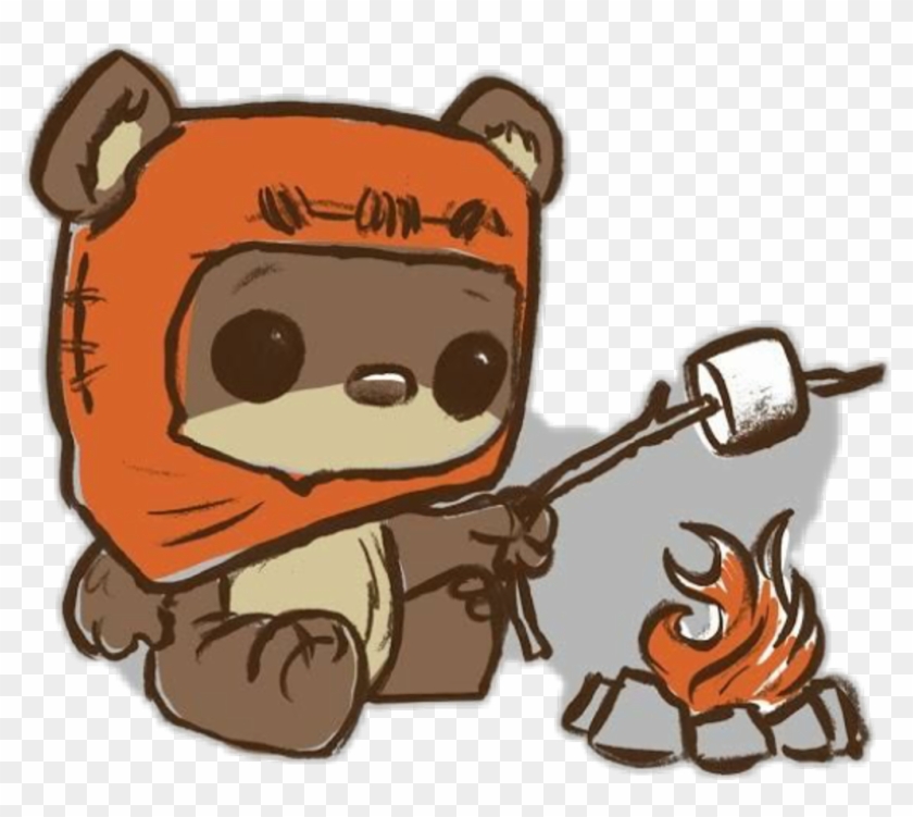 Ewok Sticker - Chibi Star Wars Ewok Clipart