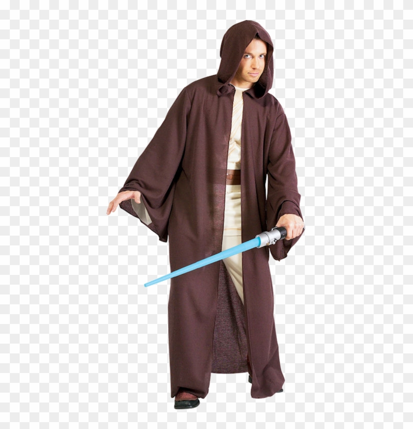 Jedi Knight Robe Deluxe Adult Costume - Adult Jedi Costume Clipart
