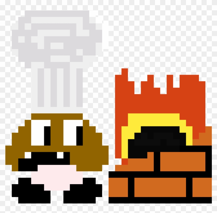 Cooking With Goomba - Pixel Goomba Transparent Clipart