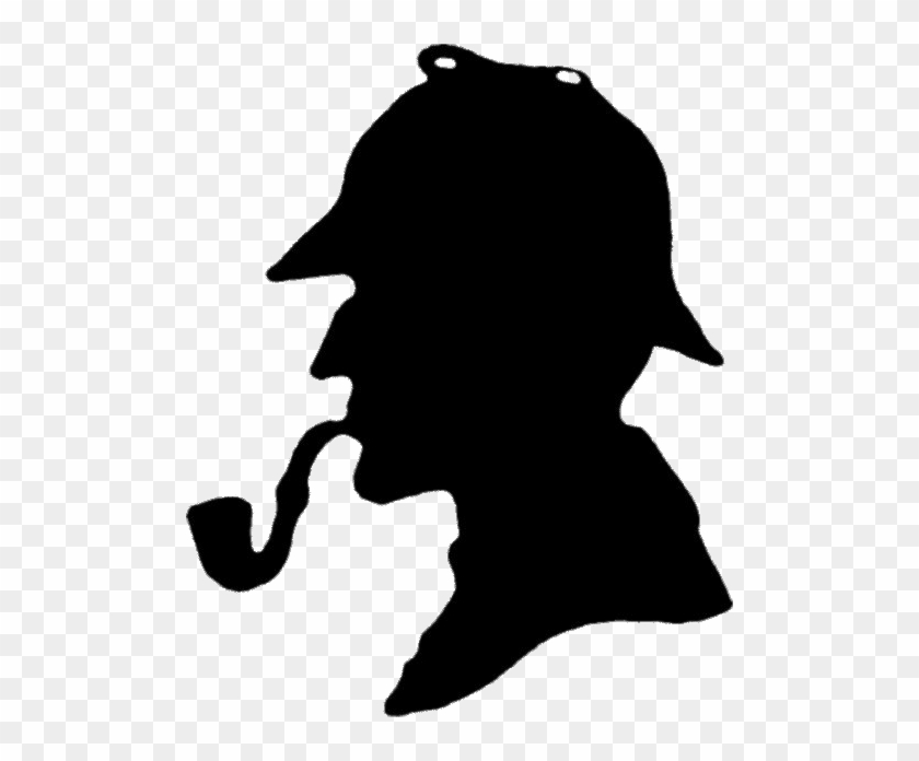 Sherlock Holmes Silhouette Clipart #1578073