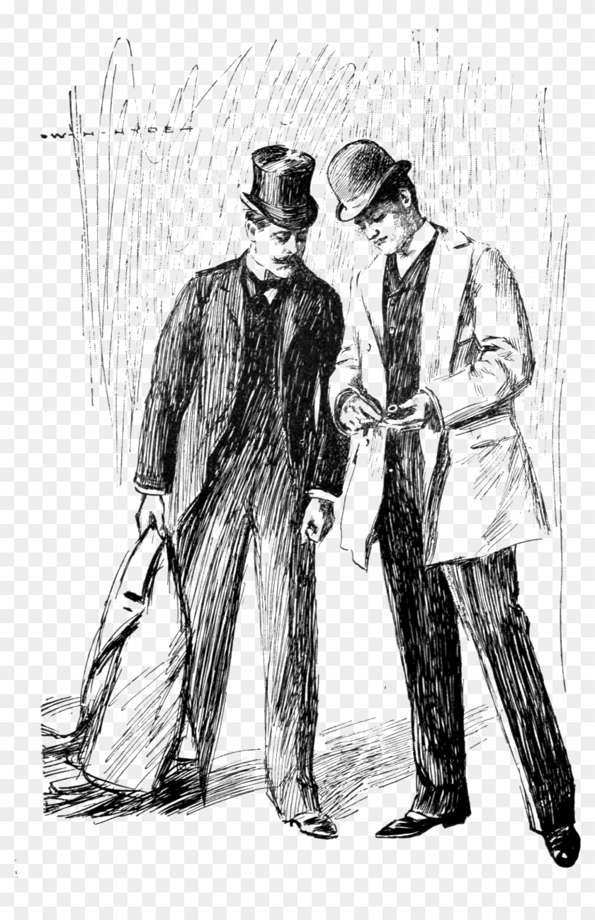 Memoirs Of Sherlock Holmes 1894 Burt - Sherlock Holmes Watson Illustration Clipart #1578104