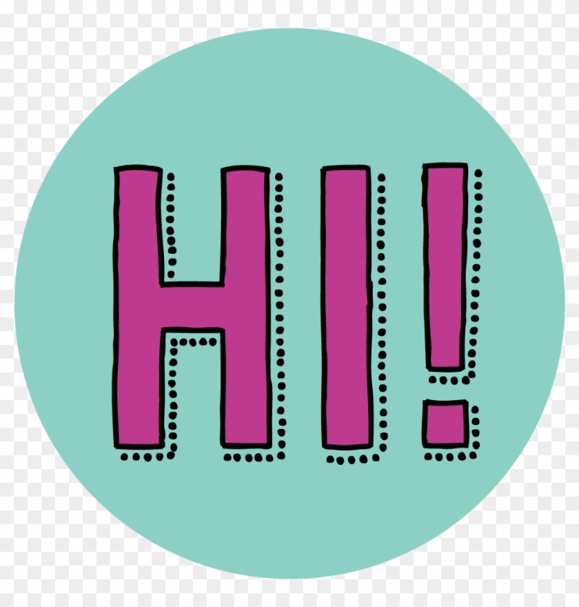 Hello Icon - Circle Clipart