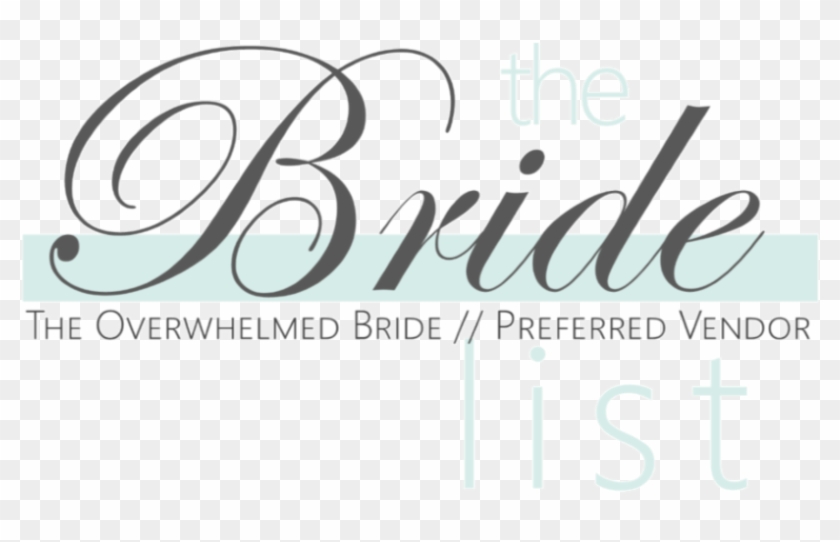 The Bride List Preferred Vendor - Calligraphy Clipart