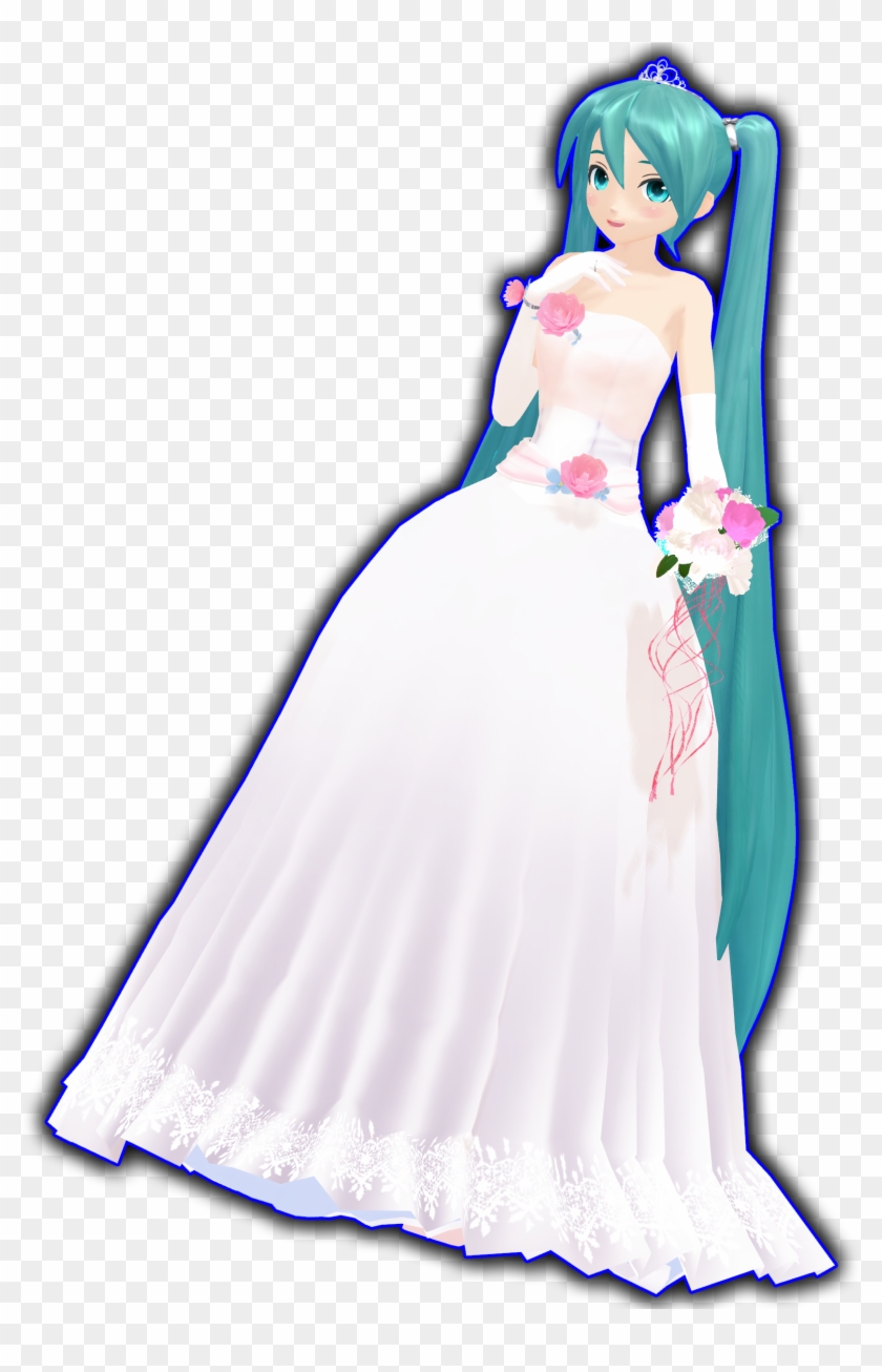 By Umii Tan Colon Bride Miku Download By Umii Tan - Hatsune Miku Vestido De Novia Clipart