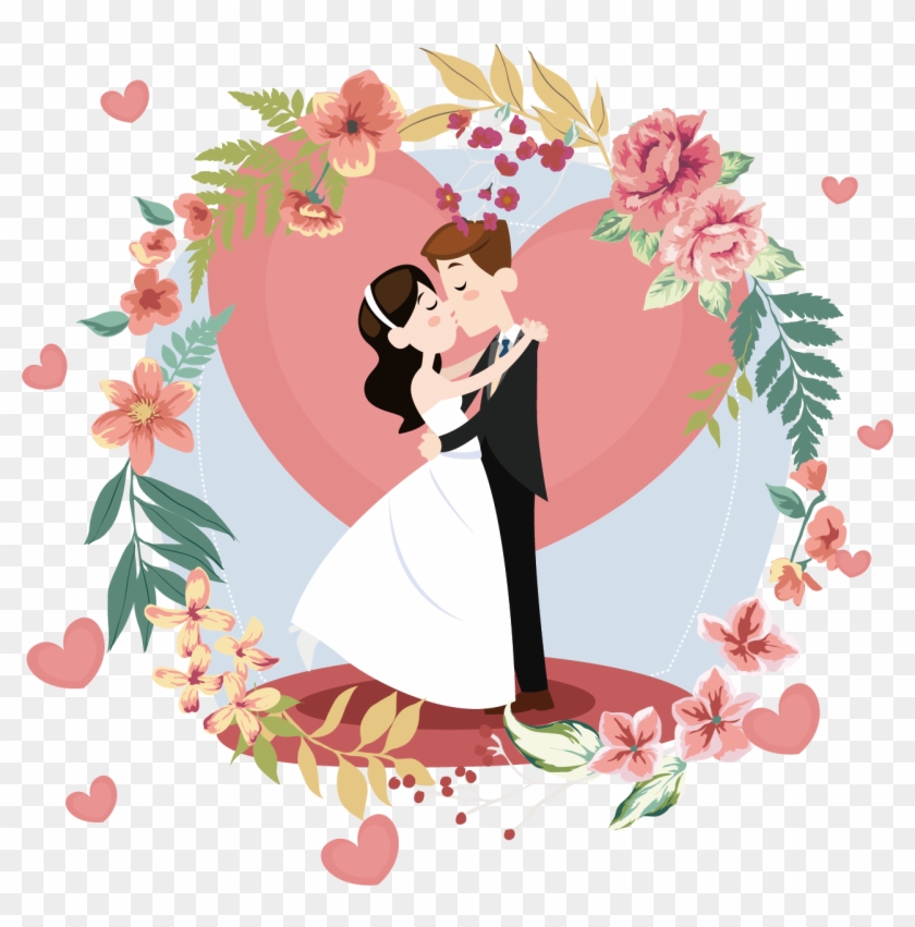 Poster Wedding Decoration Bride Marriage Invitation - Pink Wedding Heart Png Clipart