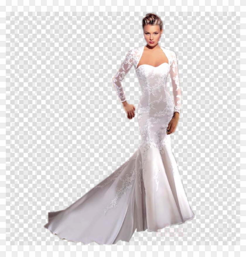 Download Gown Clipart Wedding Dress Bride Marriage - Png Download #1578804