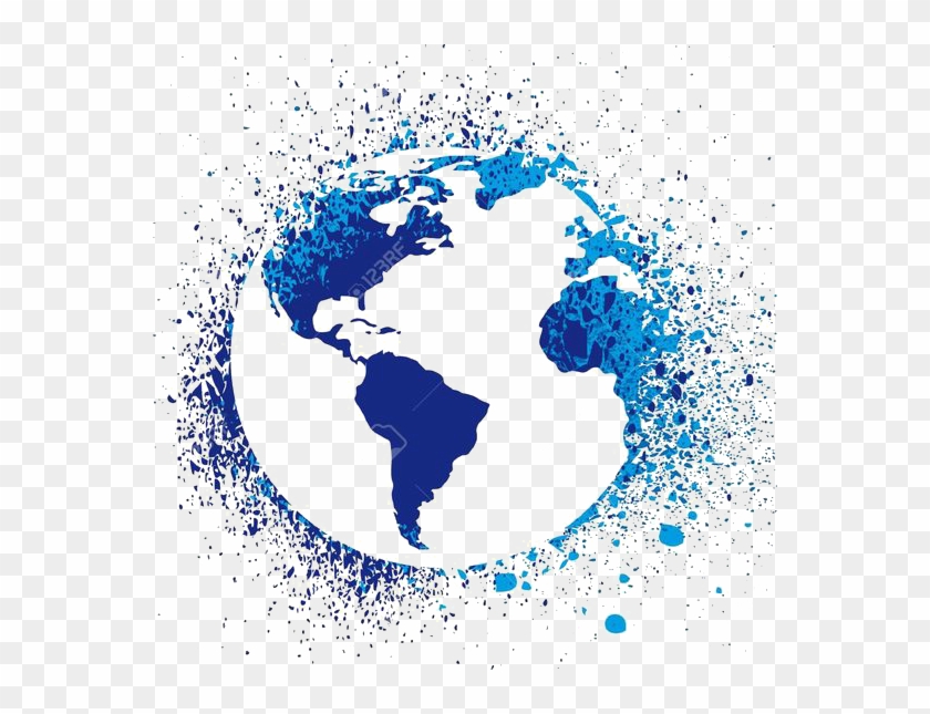 Map United Globe States World Earth Clipart - World Map Globe Png Transparent Png