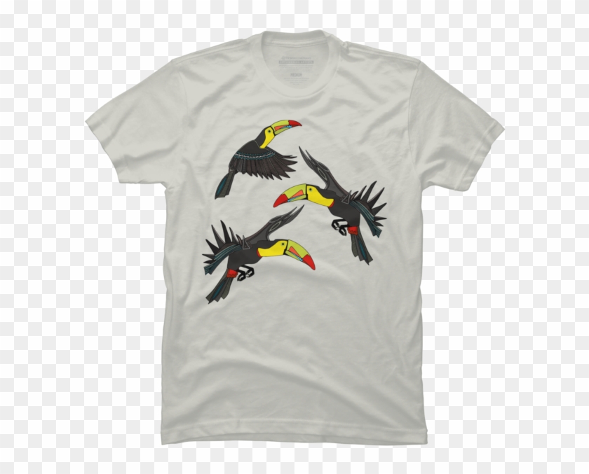 Toucan Jungle - Born In The 70s T Shirt Clipart #1579236