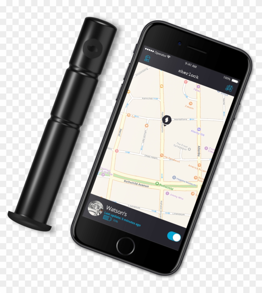 Sherlock Anti-theft Bike Tracker - Gps Chip For A Bike Clipart