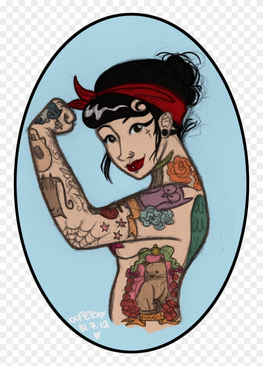 Images For > Rosie The Riveter Tattoo Clipart