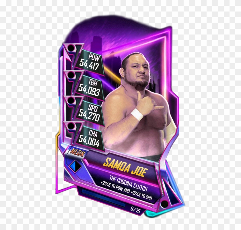 Samoajoe S5 23 Neon - Lacey Evans Wwe Supercard Clipart #1579854