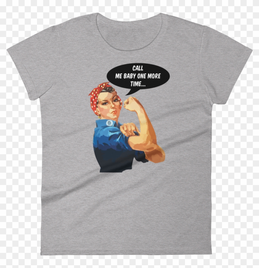 Rosie The Riveter Against Cat Calling Women's T-shirt - Girl Clipart