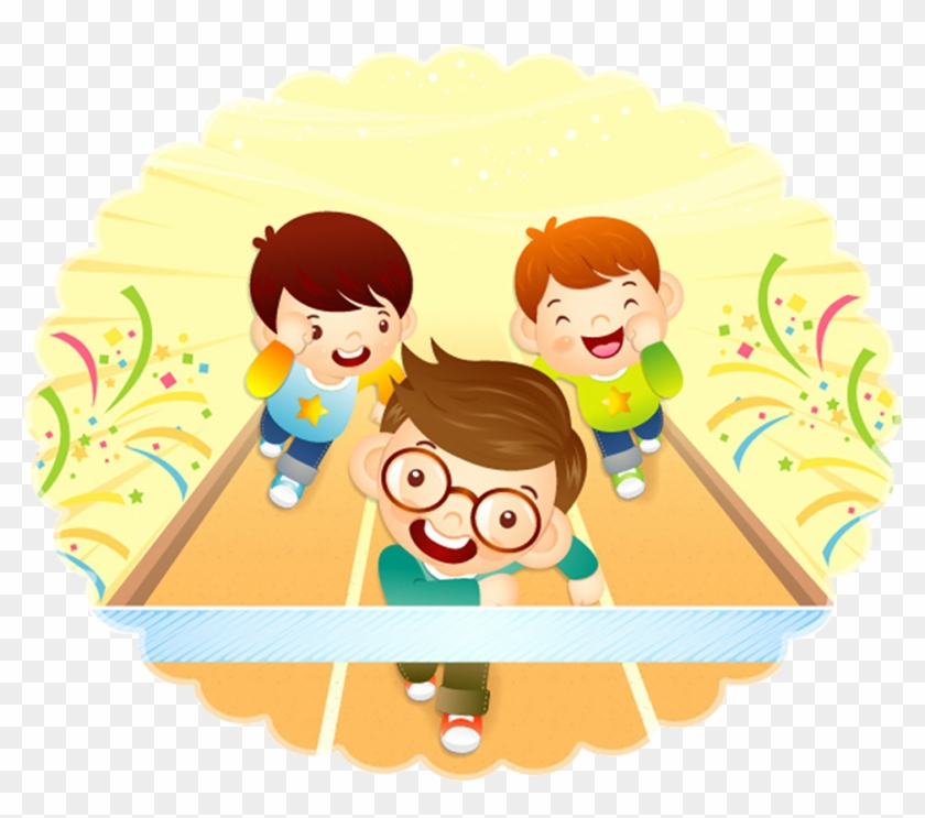 Graphic Royalty Free Mcqueen Clipart Relay Races - Sports Day Clipart Cartoon - Png Download #1580126