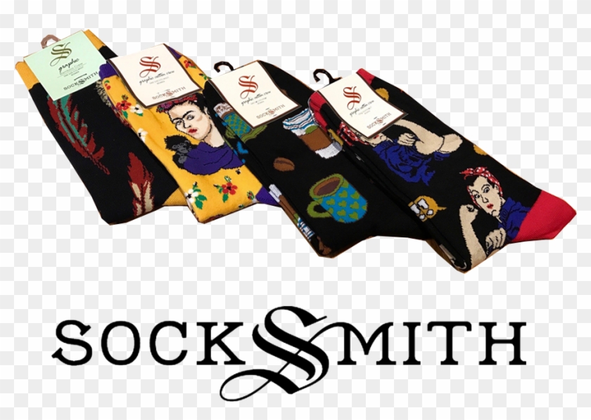 Feathers, Frida Kahlo, Coffee, Rosie The Riveter Call - Socksmith Logo Clipart