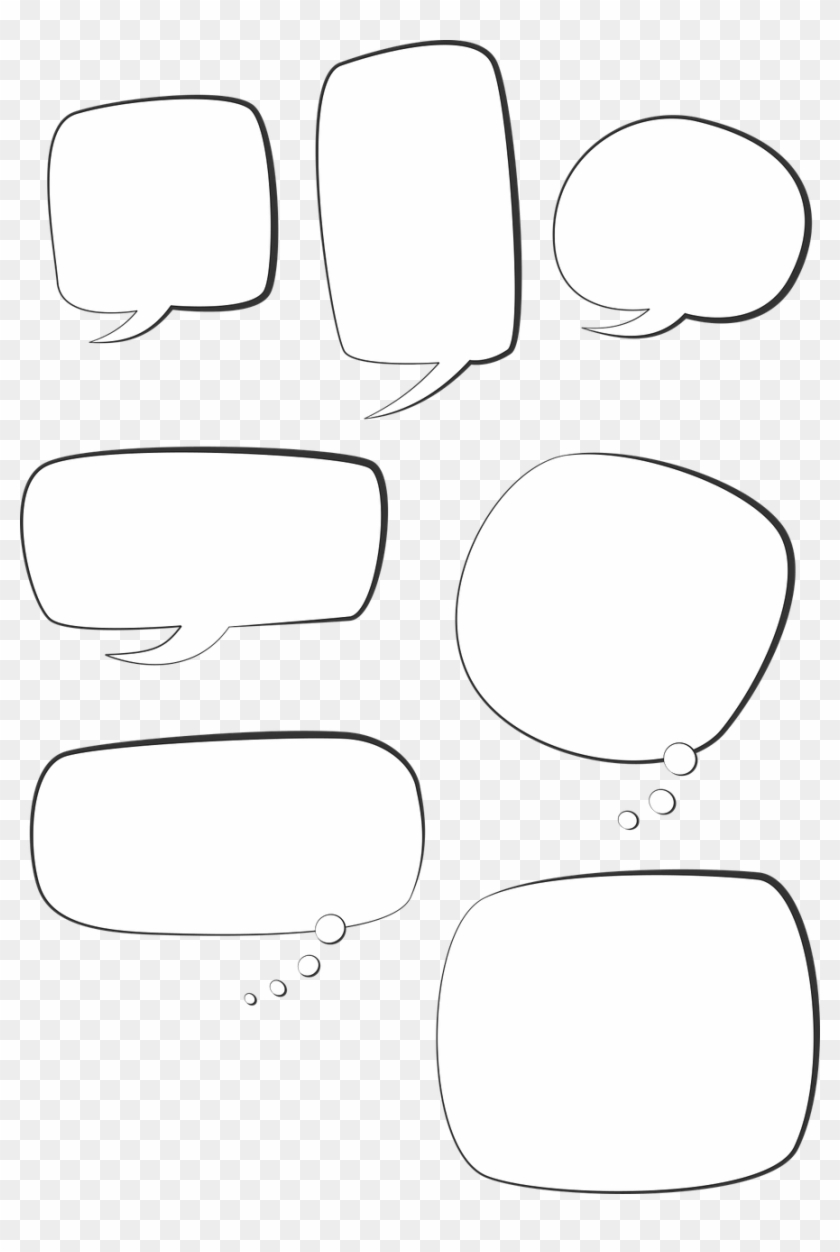 Speech Bubble Text Box Talk Bubble - Talking Box In Comic Clipart