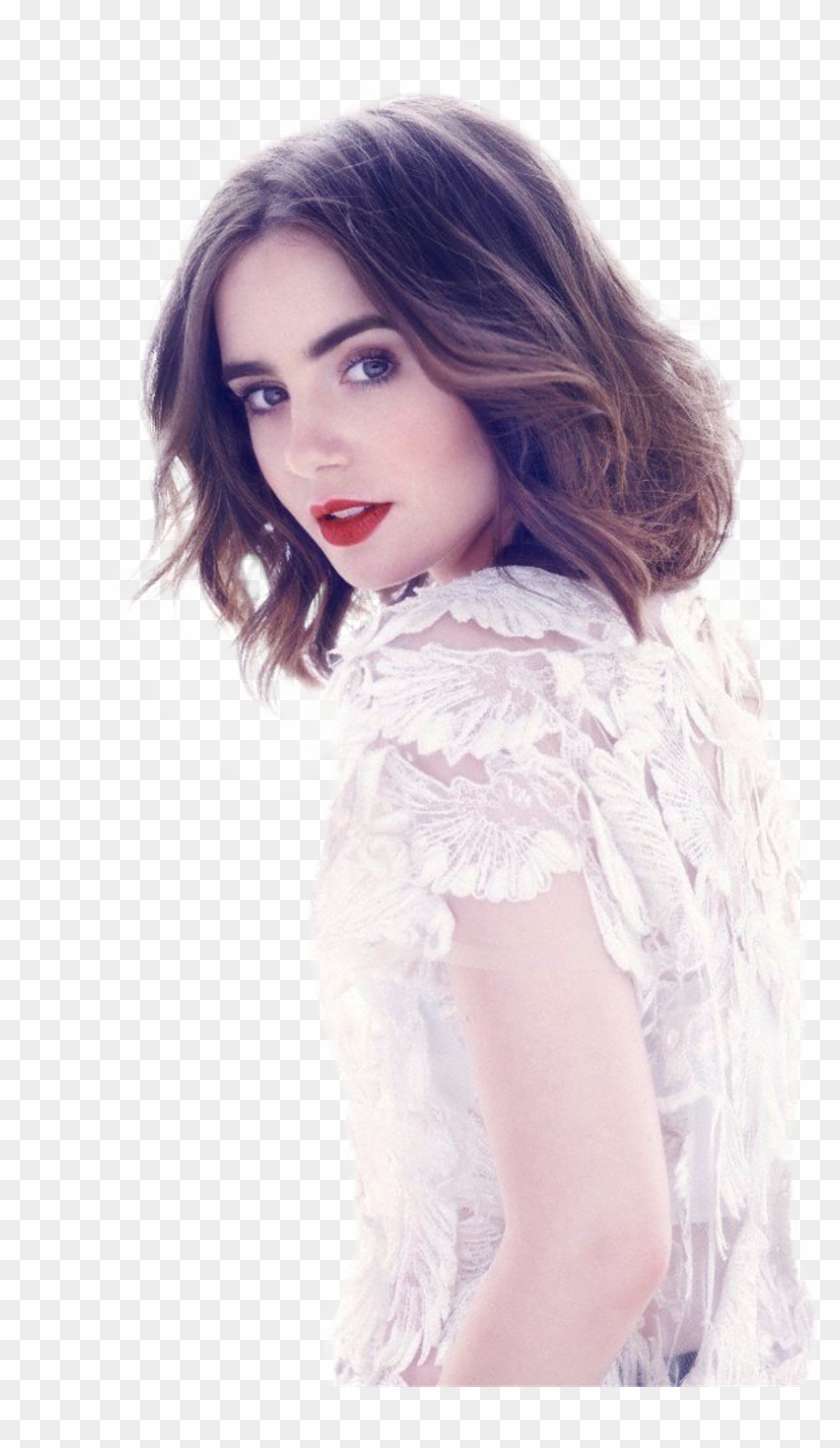 #lily #collins #sticker - Lily Collins Photoshoot Hd Clipart