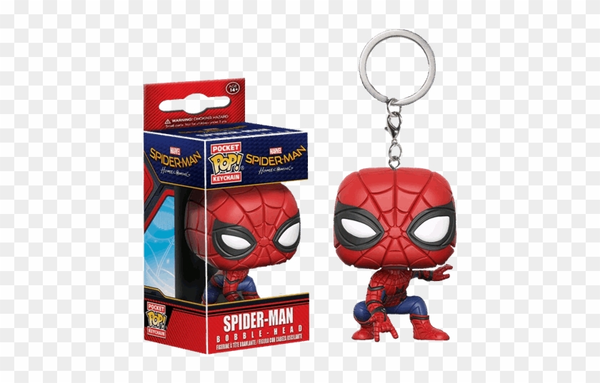 Marvel - Spider Man - Homecoming - Spider Man Pop Keychain - Funko Pop Keychain Spiderman Clipart