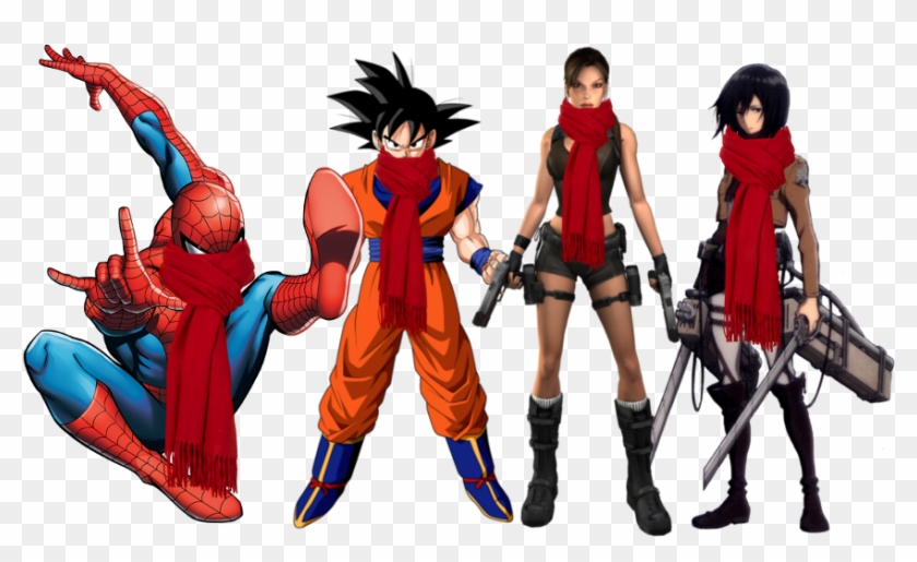 Aww Ye That's Some Neat-o Character Design Red Scarves - Spider Man Iron Man And Hulk Png Clipart #1581363