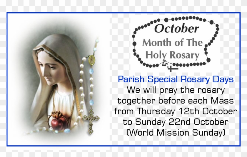 Holy Cross Catholic Community - Holy Rosary Month Clipart #1581544