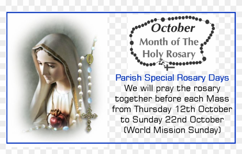 Holy Cross Catholic Community - Holy Rosary Month Clipart