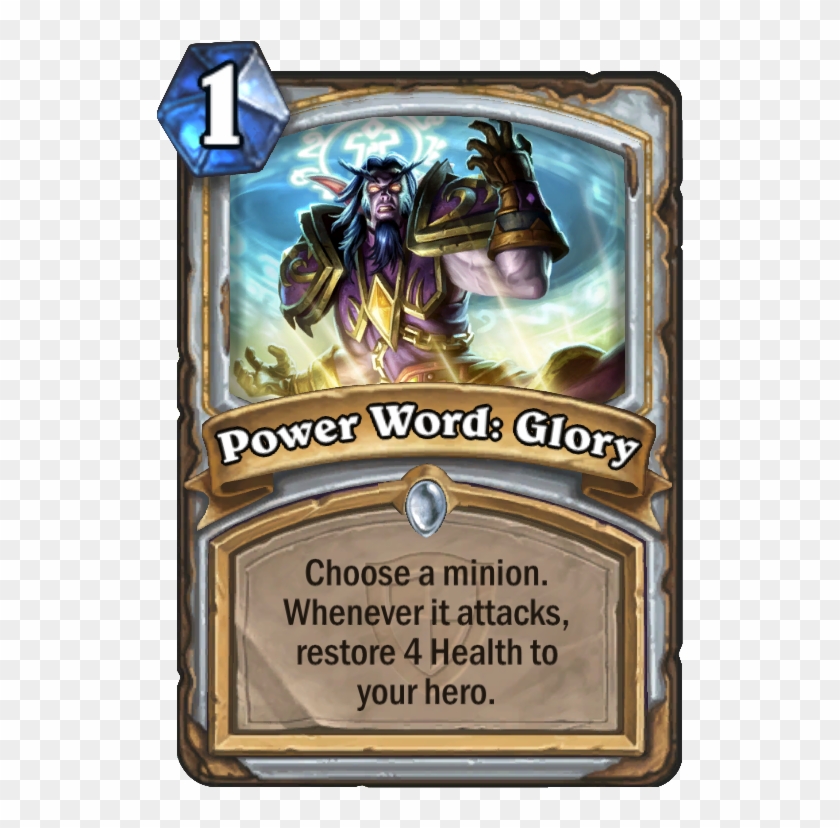 Power Word - Glory - Power Word Hearthstone Clipart