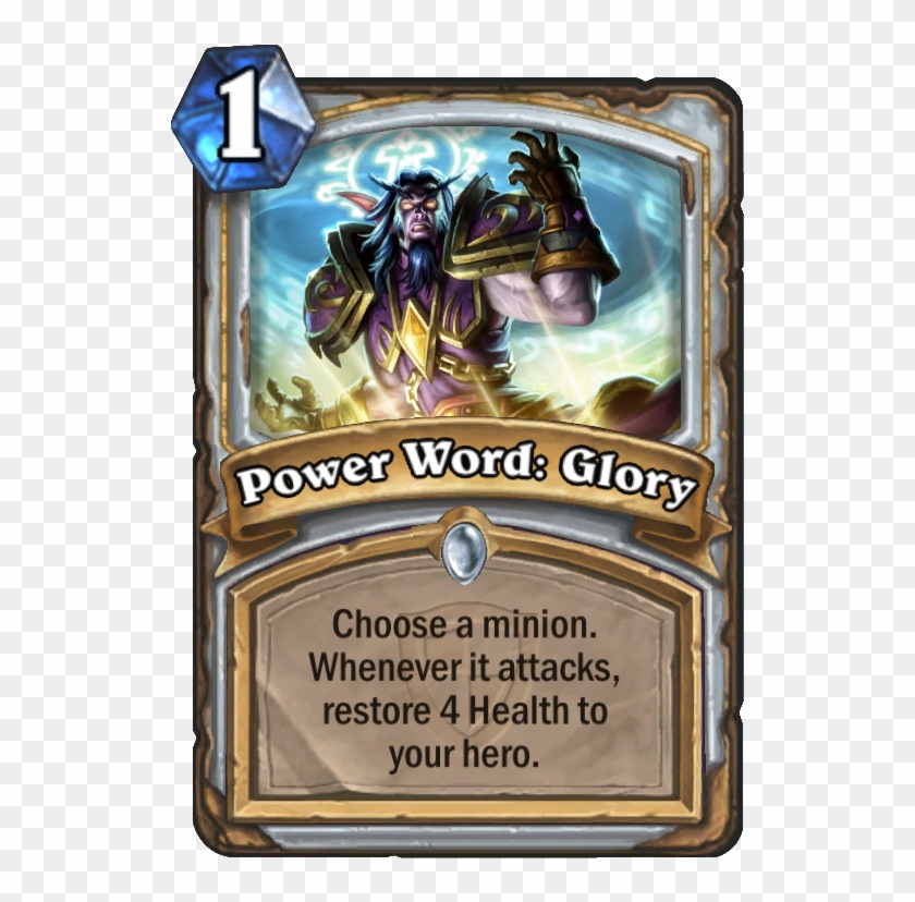 Power Word - Glory - Power Word Hearthstone Clipart #1581670