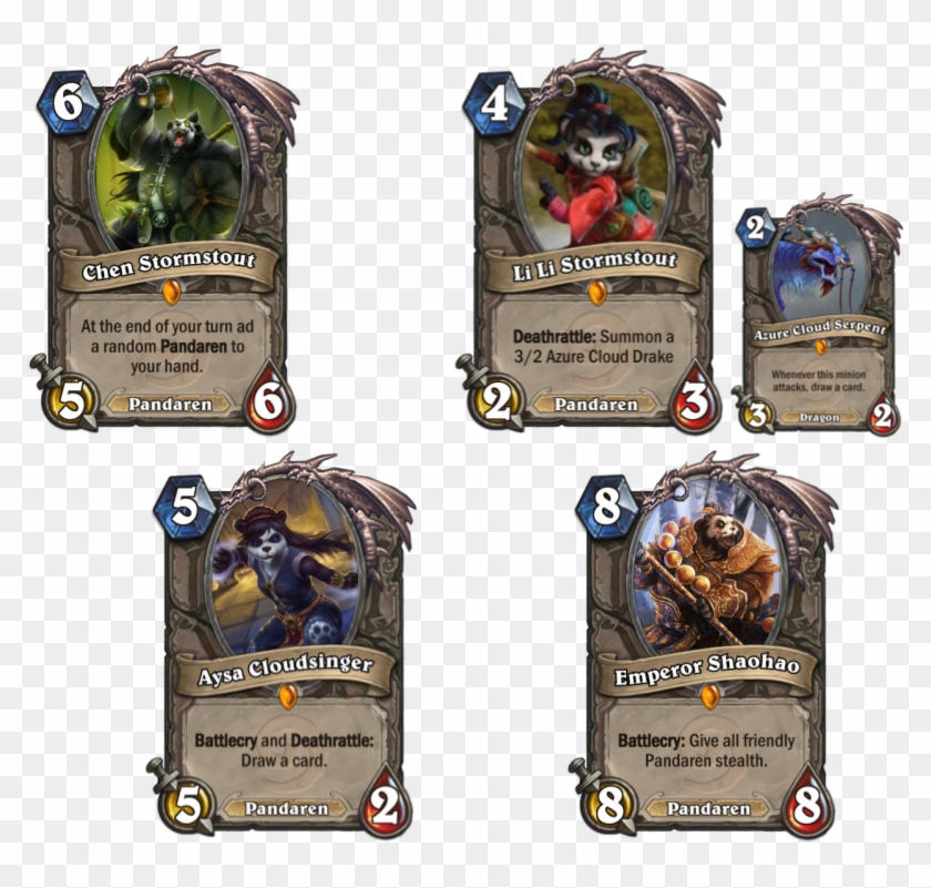 Pandaren Hearthstone Cards Clipart