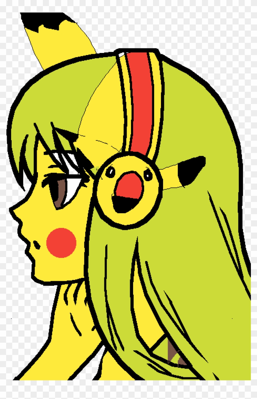 Pichu - Anime Tirl Eye Drawing Clipart #1581872