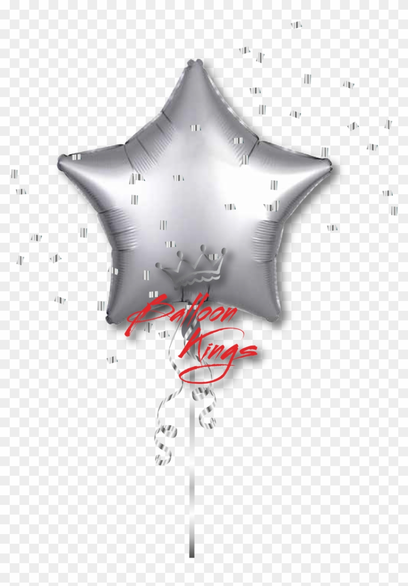 Satin Luxe Platinum Star - Balloon Clipart #1582075