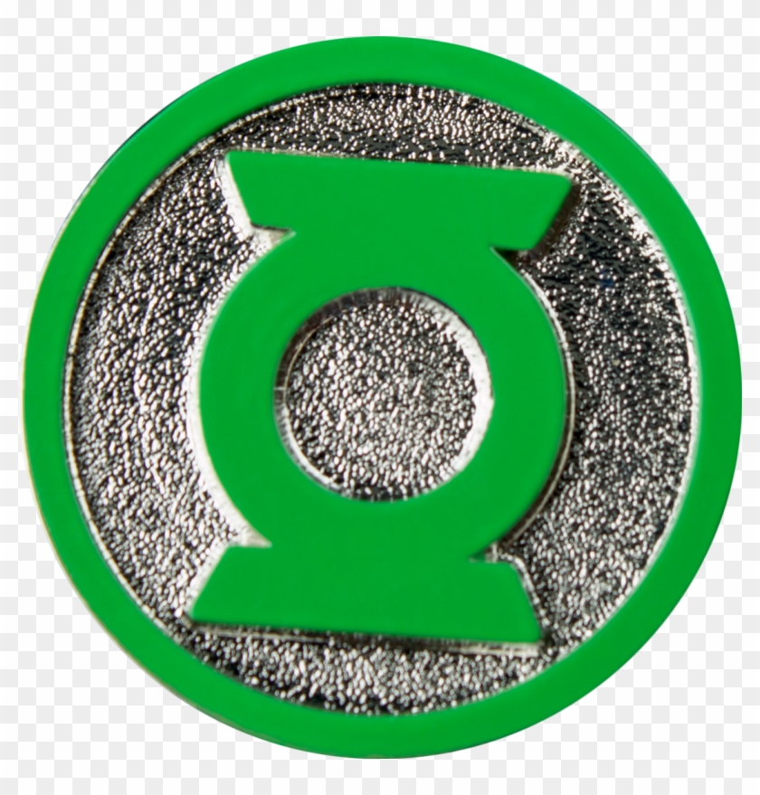 Logo Colour Enamel Lapel Pin - Green Lantern Pin Clipart