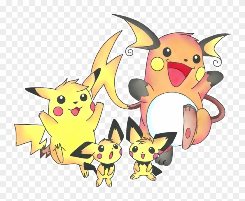 Raichu, Pikachu, Pichu - Pokemon Go Clipart