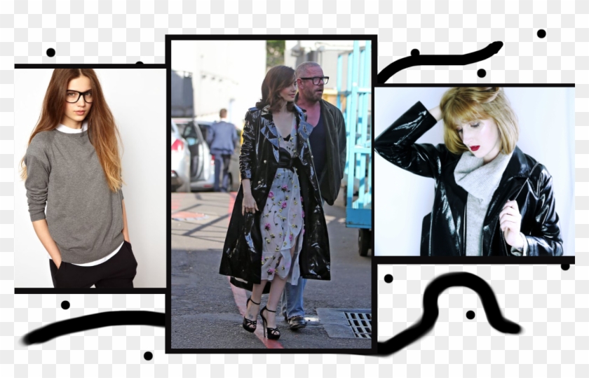 Outfits Lily Collins Dresss Source - Girl Clipart #1582574