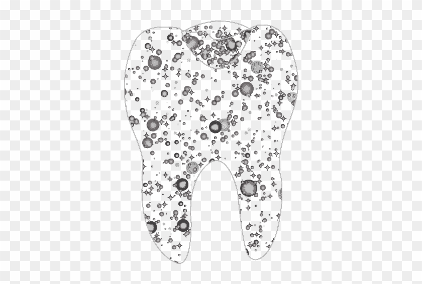 A Tooth With A Filling Made Of Stars - Drawing Clipart #1583027