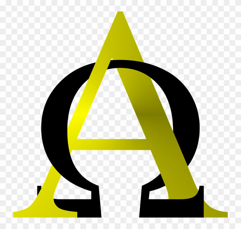 Alpha Omega Symbol Christian Religious Religion - Alfa Si Omega Clipart #1583180