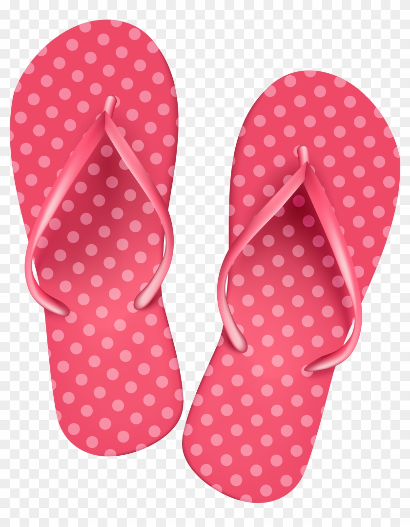 Pink Flip Flops Png Clip Art Image - Flip Flop Png Transparent Png
