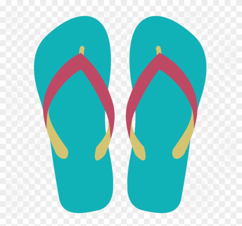 Colorful Flip Flops Png Image File - Flip Flops Clipart Transparent #1583758